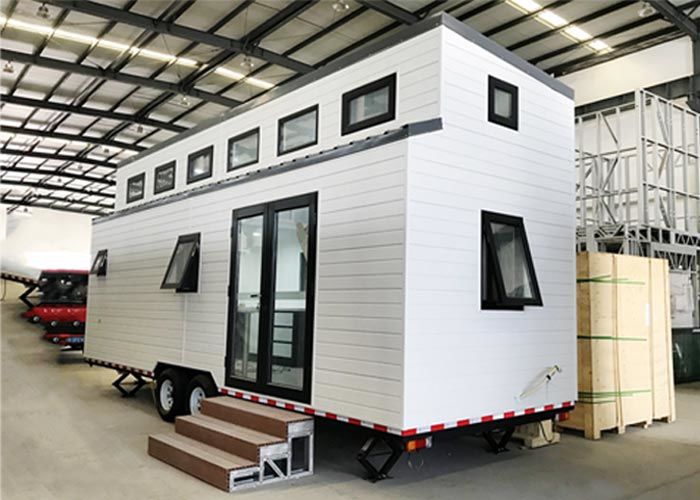Quality Light Steel Prefab Tiny House: Featuring Metal PU Sandwich Panel Wall And Trailer for sale