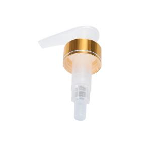Quality 1.0ml/t Gold and Silver Lotion Pump 33/410 Metal Foaming Soap Pump for sale