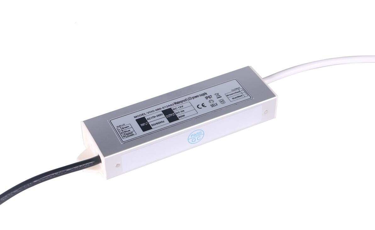 Quality 60W Flameproof 24V LED Strip Driver , Ultralight Outdoor Switching Power Supply for sale