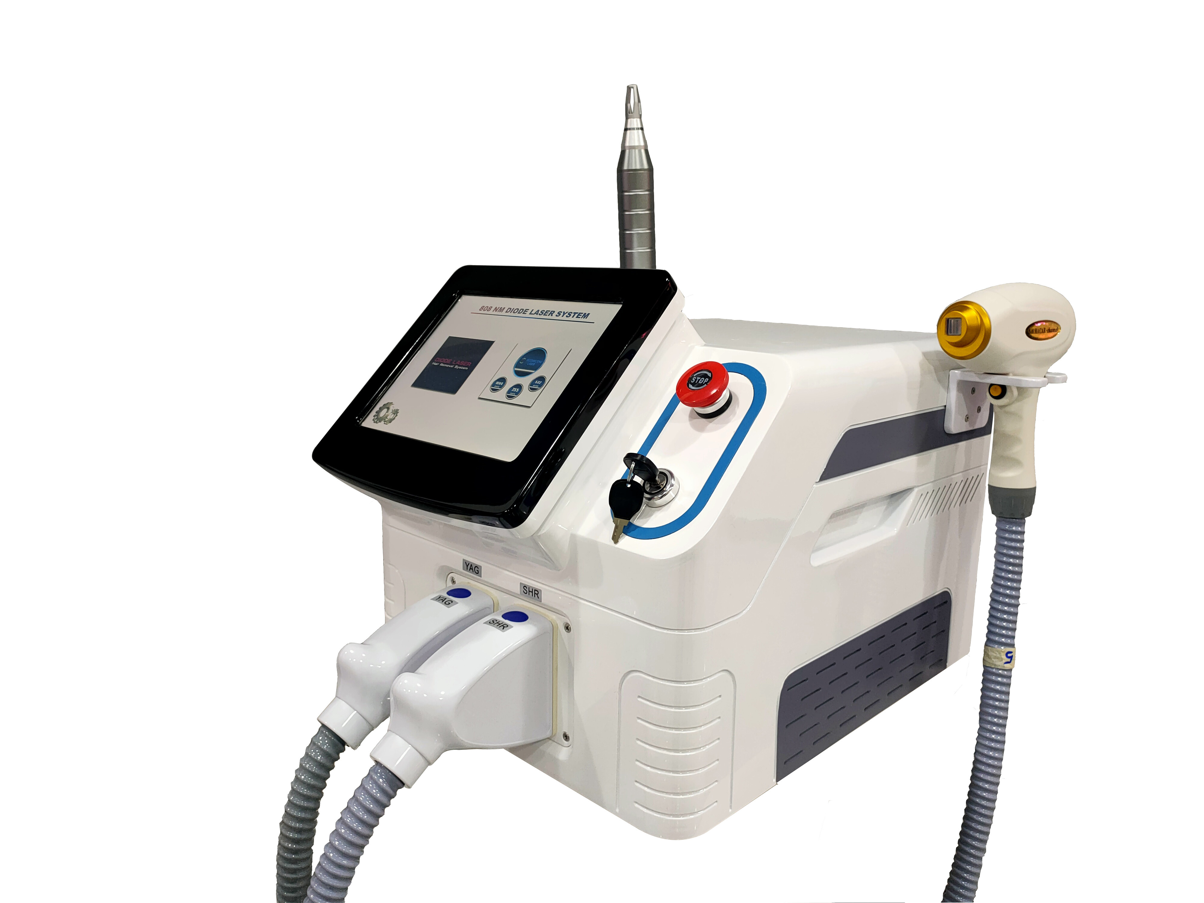 Quality 2in1 Pico 808nm Nd Yag Laser Picosecond Laser Hyperpigmentation Removal Machine for sale