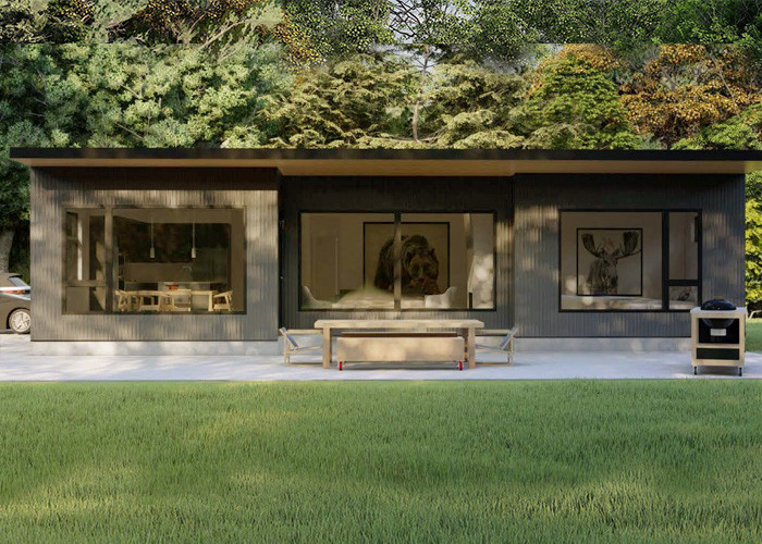Quality Prefab Luxury Contemporary Garden Studio Office In Light Steel Kit Form for sale