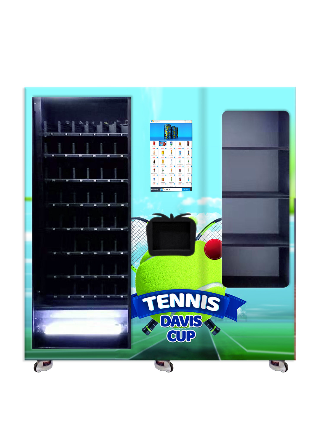 Quality 21.5 Inches Screen Tennis Ball Vending Machine 10 Adjustable Channels for sale