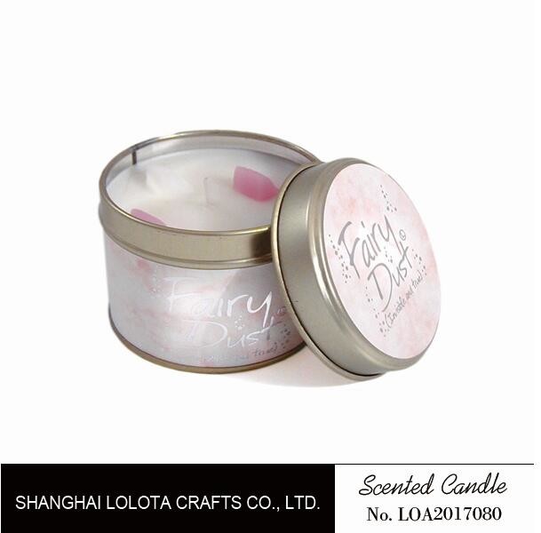 Quality Small Soy Tealight Candles , Tin Can Candles Raspberry / Amber Fragrance for sale