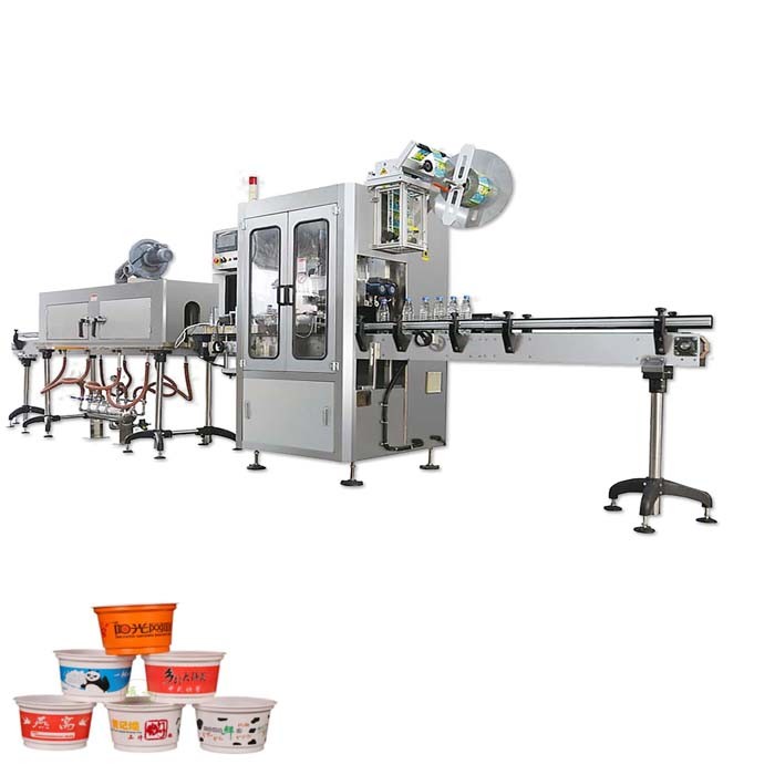 Quality Plastic cups shrink sleeve labeling machine coffee cups shrink sleeve applicator machine for sale