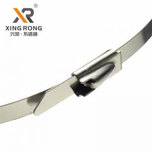 Quality Heat Resistant self-locking Stainless Steel Cable Tie 4.6*300 thickness 0.25mm for sale