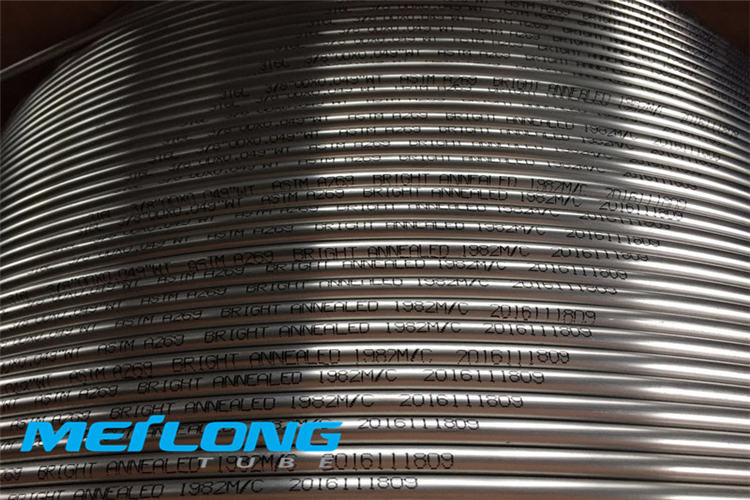 Bright Annealed Coiled Steel Tubing , 2507 UNS S32750 Seamless Steel Pipe