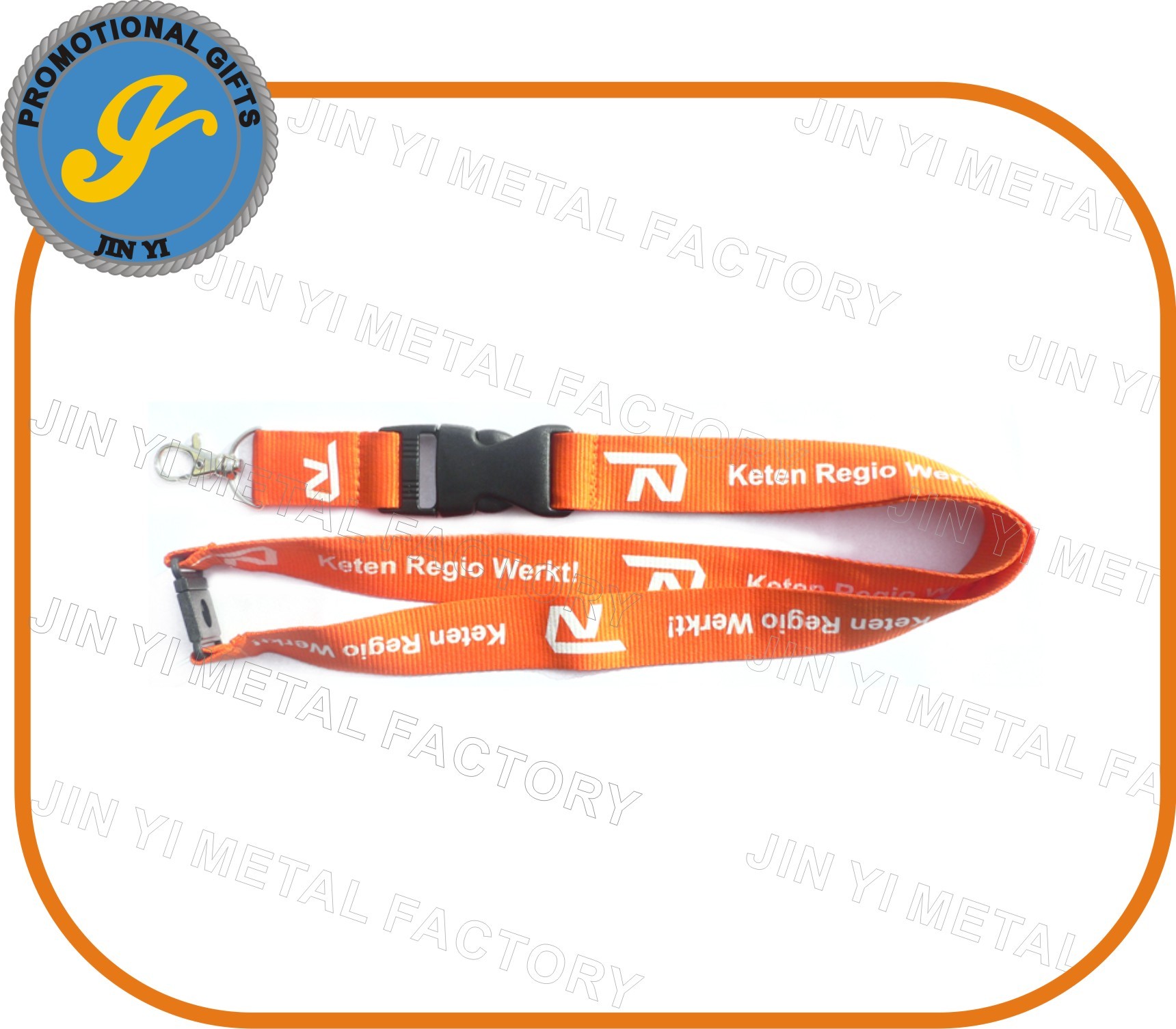 Quality Silk Screen Polyester Lanyard for sale