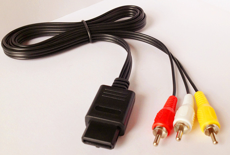 Quality N64 RCA GC Cord Cable For Nintendo Gamecube Video TV AV 6ft for sale