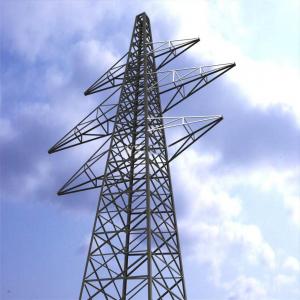 Quality Rust Protection Lattice Transmission Tower , 500 KV Transmission Tower for sale