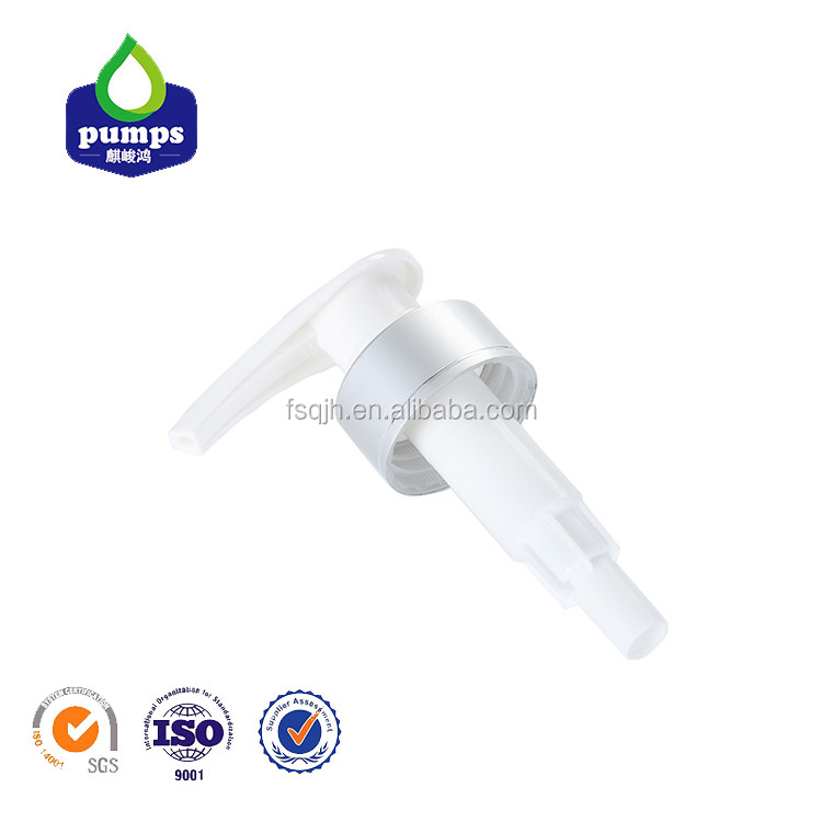 Quality 33/410 Aluminum Liquid Soap Dispenser Pump Cap OEM ODM With Plastic Bottle for sale