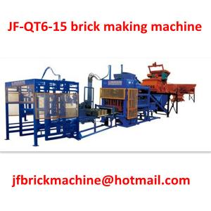 Quality Automatic Concrete fly ash Brick Making Machine JF-QT6-15 for sale