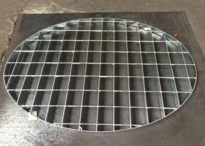 Quality Outdoor Metal Manhole Cover Grating 25*3mm Circular Galvanised Grate for sale