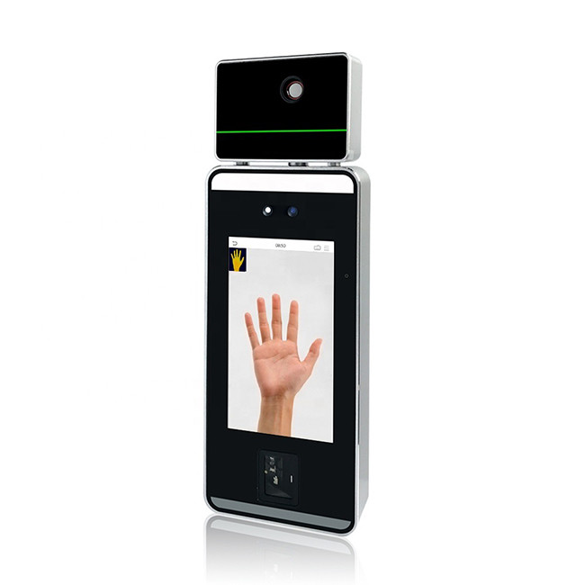 Quality 5 inch screen AI Face Recognition Attendance Machine With Temperature Detector for sale