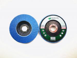 Quality Zirconia VSM Grain P80 Grit 125mm Blue Flap Disc Wheel for sale