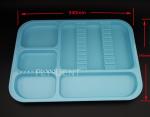 Autoclavable Dental Divided Tray Blue