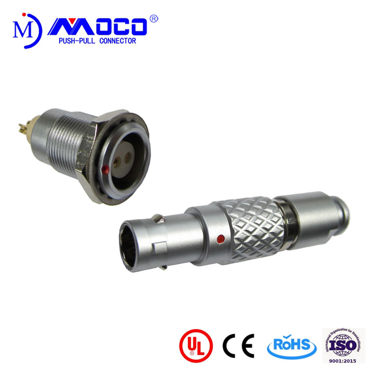 Quality 0B 2 pin male and female circular push pull connector for Infrared Camera for sale