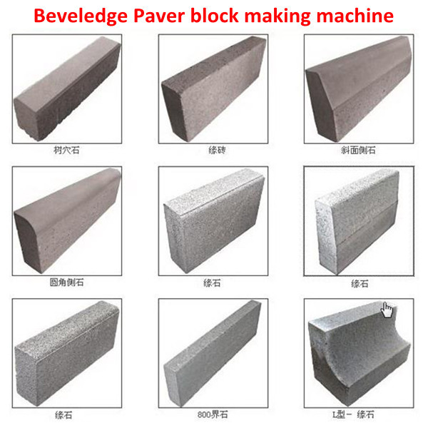 Quality Beveledge Paver block making machine 4800 pcs per hour production for sale
