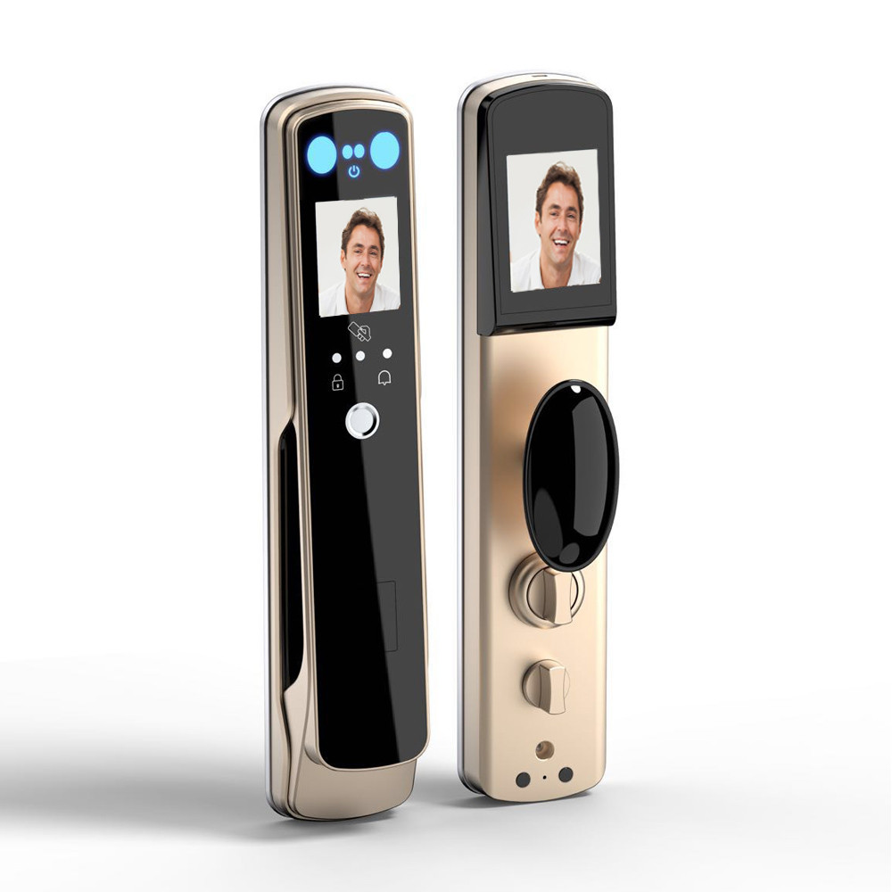 Quality Multi Biometric Smart Fingerprint Door Lock Auto Unlock Palm Verification for sale