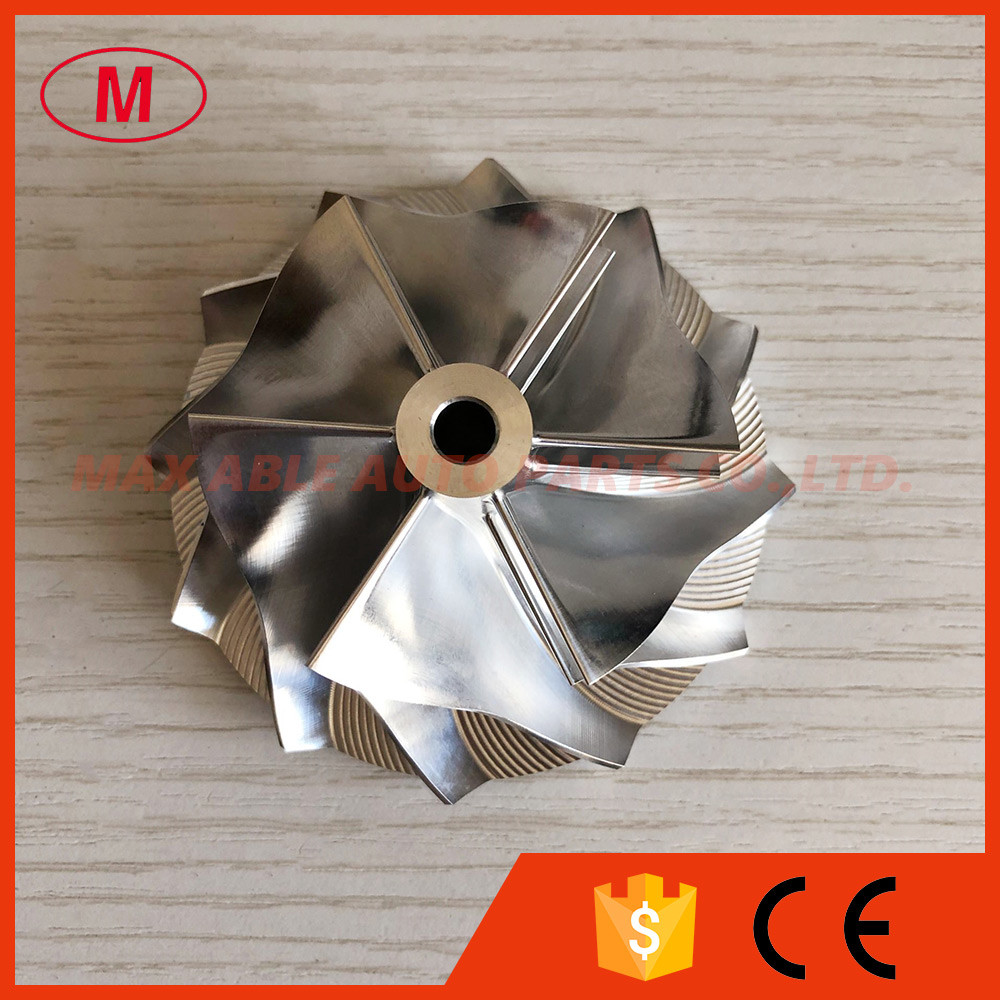 Buy cheap GTX3071 6+6 blades 54.06/73.40mm bore 6.00mm high Performance turbo milling/aluminum 2618/billet compressor wheel from wholesalers
