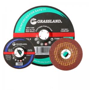 Quality 4 In X 1/4 In X 5/8 In Resin Bonded T27 Grinding Wheel For Polishing Stainless Steel for sale