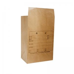 Quality Q023 NO.1 Kraft paper evidence bag for sale