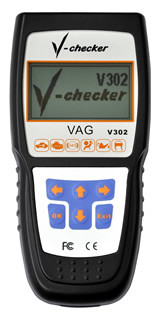 Quality Vchecker Automobile Code Scanner VAG V302 for Reset Oil Lamp, IN1 and IN2 for sale