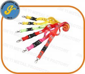 Quality heat transfer lanyard with buckle and metal hook for sale