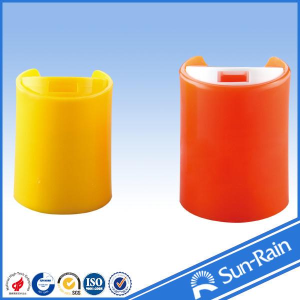 Buy Colorful red yellow standard disc cap for plastic shampoo bottles at wholesale prices