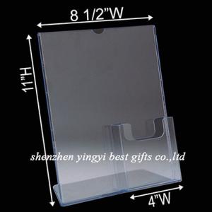 Quality wholesale  acrylic Sign Holder 8 1/2w x 11h for sale