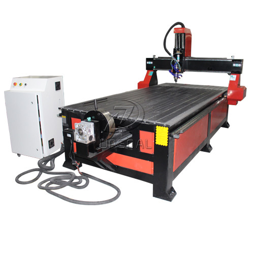 Quality 4*8 Feet 4 Axis Wood CNC Router with Underneath Rotary Axis/Mach3 Control for sale