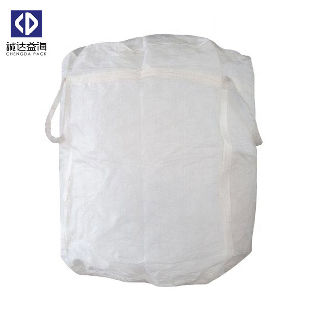 Quality Breathable Jumbo Bulk Bags 1000KG Loading Weight White Color With Cross Corner for sale