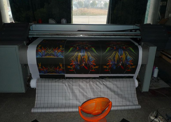 Digital Textile Belt Printer Printing Equipment With 1800mm Printing Width, 220CC Ink Tank