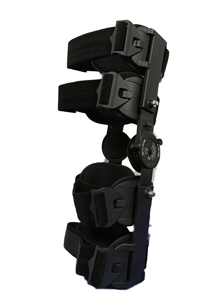 Quality Lightweight Post Op Neoprene Medical Knee Brace With Carbon Fiber Bar for sale