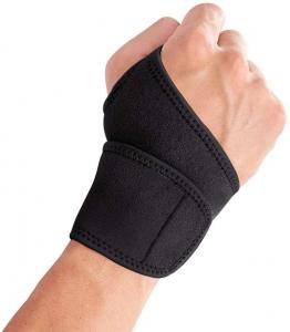 Quality Adjustable Black Wrist Brace Neoprene Wrist Support For Arthritis for sale