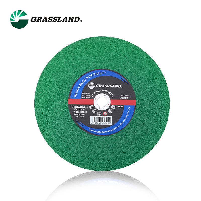 Quality MPA Metal 355mm 14 Inch Resin Green Cutting Disc for sale
