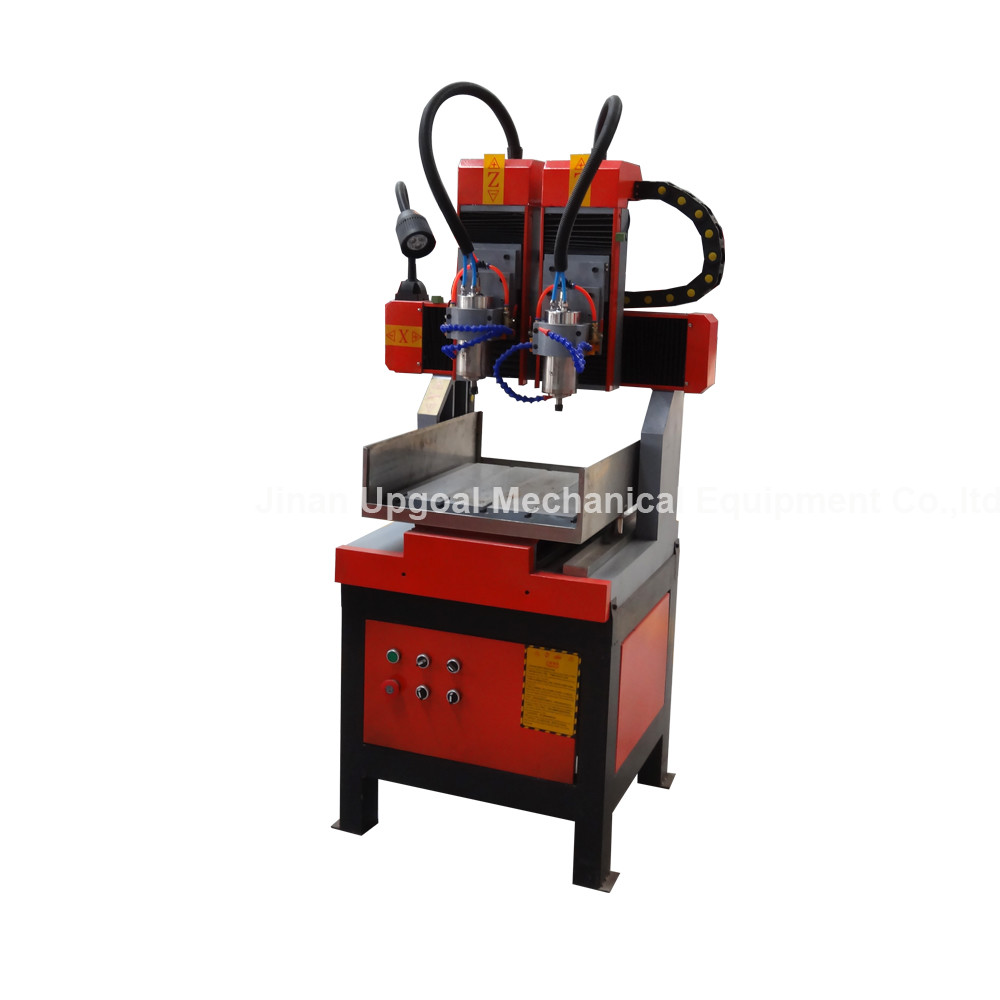 Quality Double Heads 400*400mm Metal Wood Stone CNC Engraving Machine with DSP Control for sale