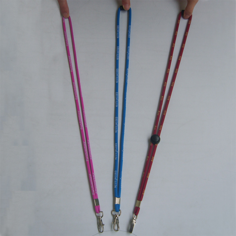 Quality High Elastic Round Polyester Lanyard TPL-7 for sale