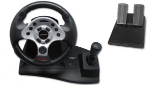 Quality High Precision Force Feedback Steering Wheel Double Vibration Racing Wheel for sale