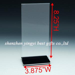 Quality wholesale acrylic table tent menu holder for sale