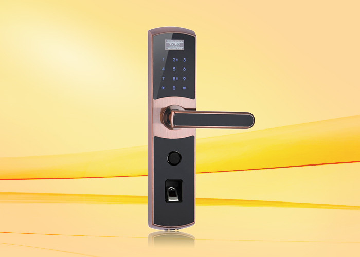 Quality Touch Screen Biometric Fingerprint Waterproof Keypad Biometric Door Lock for sale
