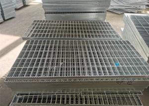 Quality 48 Inch Anti Skid Stair Treads Steel Grating Walkway Mill Finished for sale