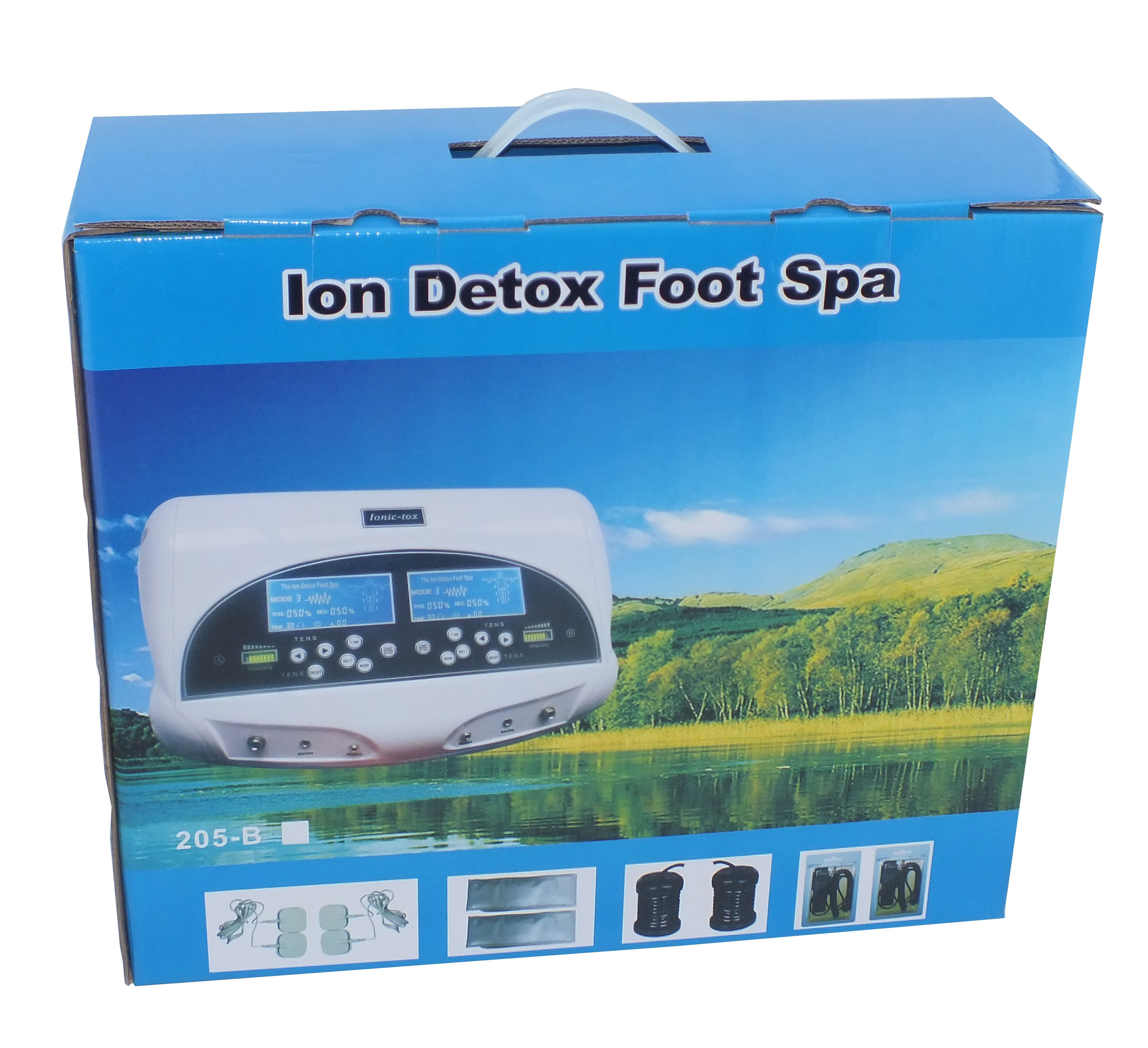 Quality dual ion detox foot spa machine with electrode therapy pads for sale