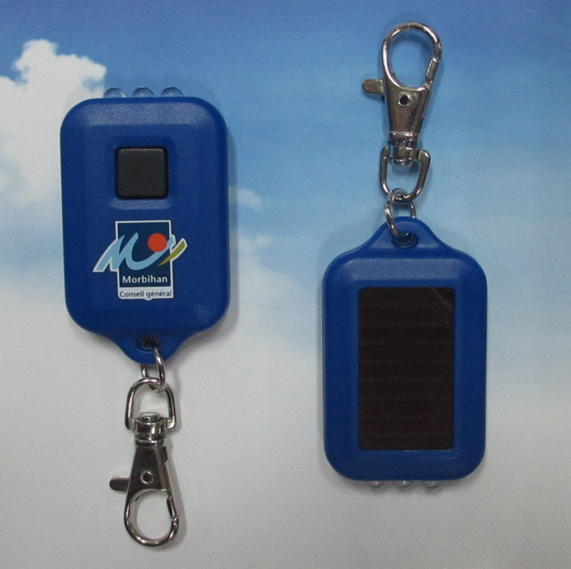 Quality Solar LED Keyring for Promotion, LED Keychain Light for sale