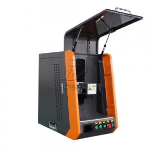 Quality Closed Type 20W 110*1100mm Fiber Laser Marking Machine for Metal for sale
