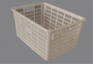 Quality shopping plastic square turnover storage basket for sale