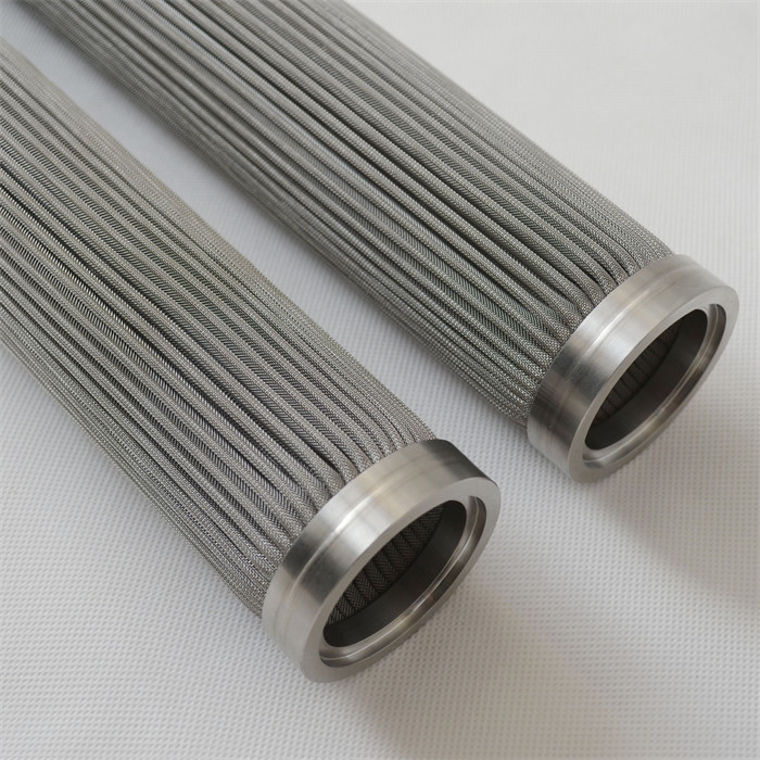Quality 800mm Length Bopp Pleated Wire Mesh Filter Mild Steel 60 Micron for sale