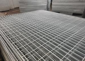 Quality Silver Q235 Stainless Steel Floor Grating Hot Dip Galvanized High Strength for sale