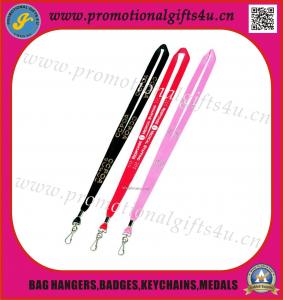 Quality 10*900mm Silk Screen Print Polyester Lanyard with Metal Hook for sale