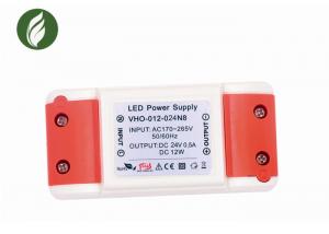Quality Moistureproof 24V 0.5A Plastic LED Driver Flicker Free For Strip Lights for sale