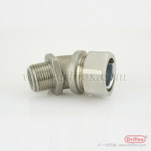 Quality 45d Angle Stainless Steel Liquid-tight Conduit fittings with ISO thread for sale